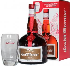 Grand Marnier Cordon Rouge 1,0l 40% +sklo
