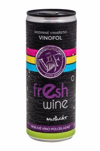 Fresh Wine Muškát 0,25l 9,5% plech