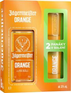 Jagermeister Orange 0,7l 33% + 2x sklo GB